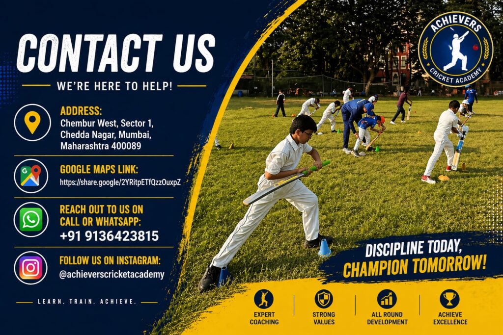 achievers cricket academy in mumbai