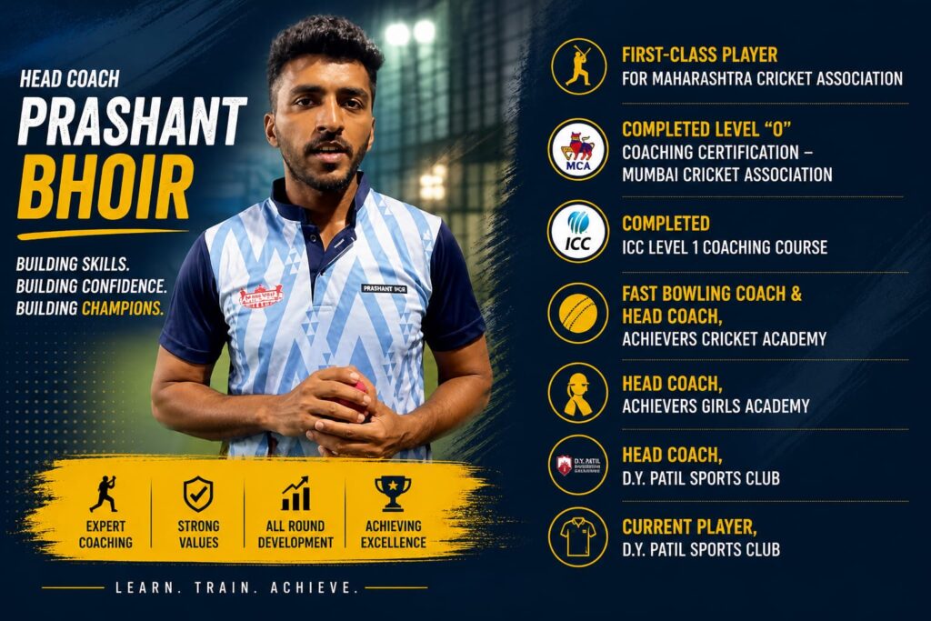 cricket coach prashant bhoir